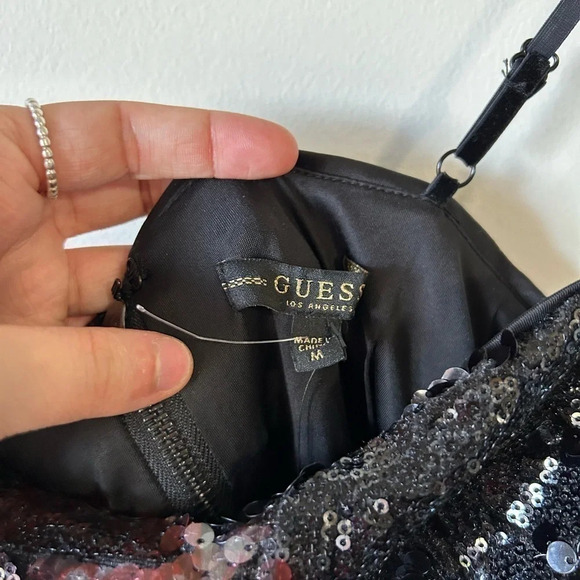 Guess Black Sparkly Mini  Dress - Picture 5 of 5